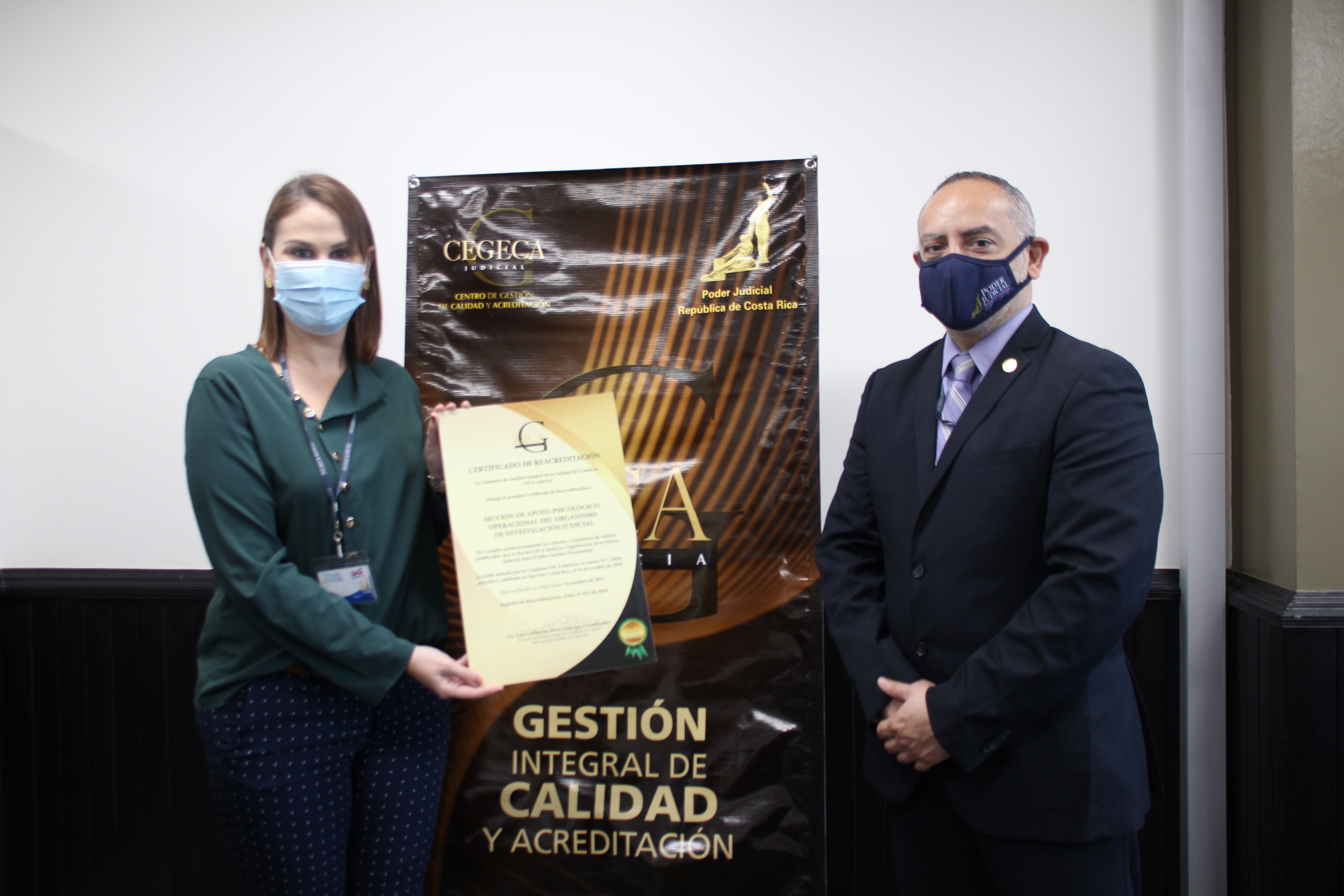 Sección de Apoyo Psicológico Operacional - Organismo de Investigación Judicial (Reacreditación Sello Documental)